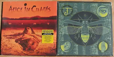 ALICE IN CHAINS Dirt 2-LP YellowGate + JERRY CANTRELL Brighten LP Ltd Blue Vinyl • $124.32