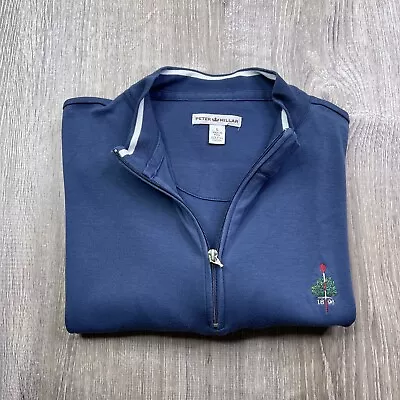 PETER MILLAR 1/4 Zip Pullover Sweatshirt Men’s Size L Large MERION GOLF CLUB • $59.95