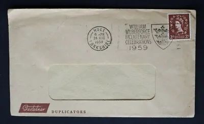 £1.99 • Buy 'William Wilberforce Bic' Hull, Yorks. 1959 Slogan Postmark Cover, Gestetner Env