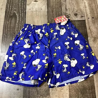 New Vintage Snoopy Charlie Brown Boxer Shorts Peanuts Small S 28-30 USA Made • $17.88