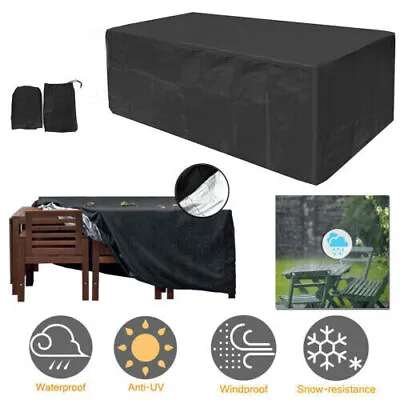 £13.99 • Buy Heavy Duty Waterproof Garden Patio Furniture Cover For Rattan Table Cube Sofa UK