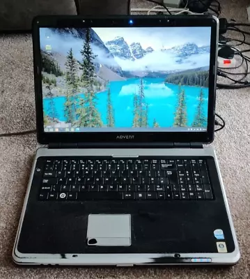 Advent 6552 2.16GHz 17'' Widescreen Laptop Linux Mint DVD Webcam Office Cheap • £65