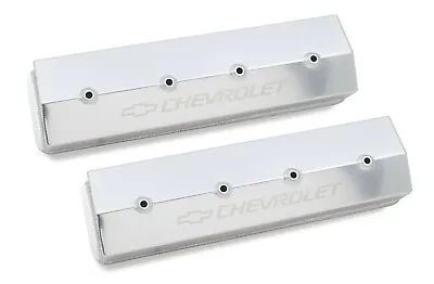 $167.95 • Buy Holley 241-285 Chevy Bowtie Fabribcated Valve Covers Centerbolt SB Chevy V8's 