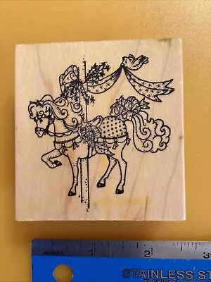 C7 Art Impressions Rubber Stamps Carousel  Horse • $9