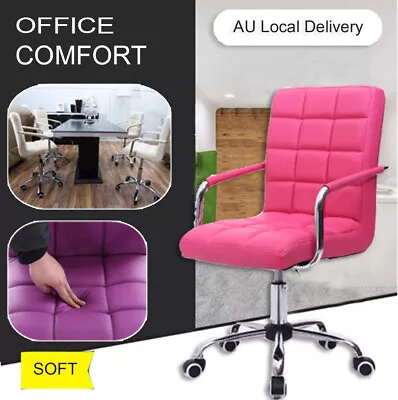 Executive Office Chair Ergonomic Reclining PU Leather Computer Seat W/Footrest  • $90.88