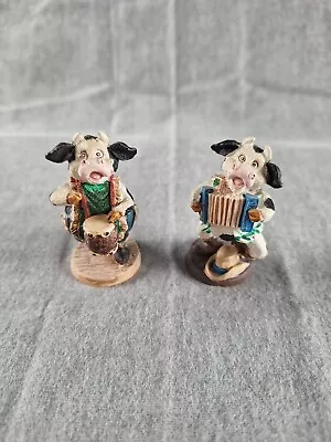 Russ Berrie Miniature Resin Cow Figurines Farmhouse Country Ranch Decor • $8.97