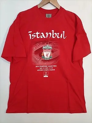 £29.99 • Buy Liverpool FC Official UEFA Champions League Final 2005 Istanbul T-shirt Size XL