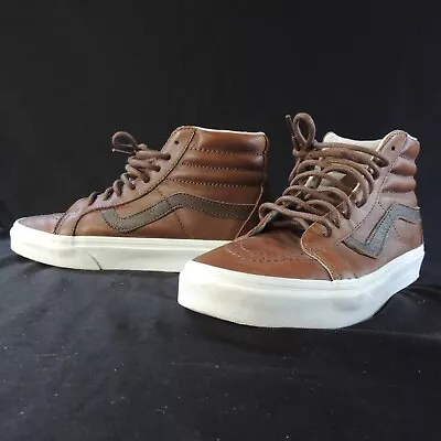 Vans OTW Alomar Brown Leather High Top Skate Sneakers Shoes • $19.99