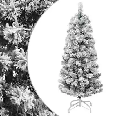 Artificial Hinged Christmas Tree With Flocked Snow 120  S9W4 • $91.92