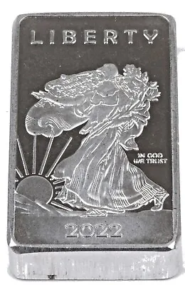 1 TROY OUNCE/OZ .999 Pure Aluminum (Al) Metal Walking Liberty Bar - Eagle • $12.95
