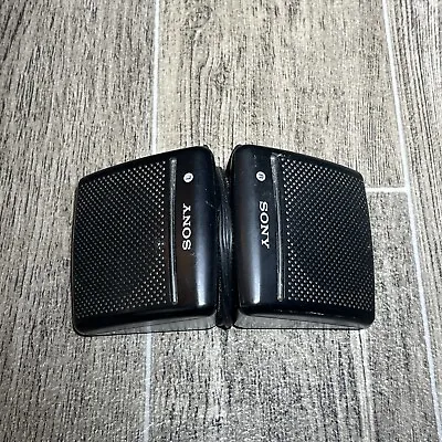 Sony SRS-7 Speaker System For Computer Or Walkman Mini Stereo System 3.5mm Aux • $16