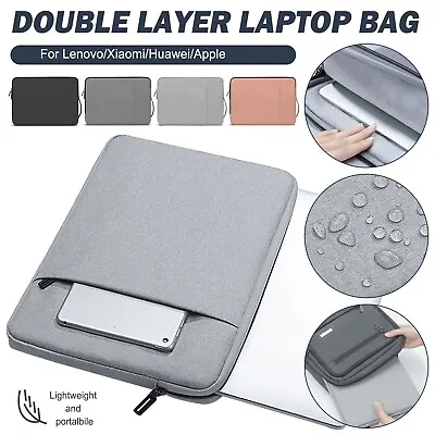 Carry Laptop Sleeve Pouch Case Bag For Apple Ipad Macbook Air Pro 11 13 14 15 • £16.99