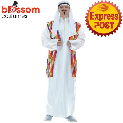CA2876 Mens Sultan Arab Arabian Costume Sheik Desert Arab Party Dress Up Dubai • $36.26