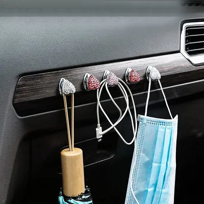 2x Car Interior Hook Organizer Hanger Holder Bling Rhinestones Clips Accessories • $14.16