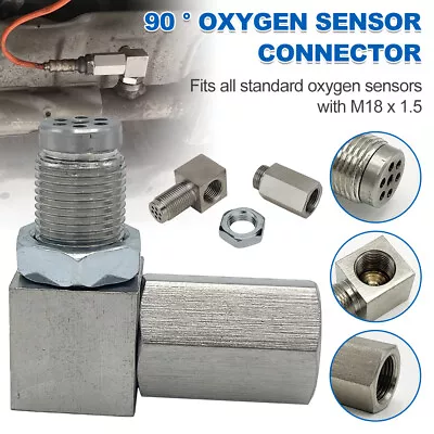 90° Oxygen O2 Sensor Spacer Extender Adapter Bung Extension Catalytic Converter • $24.39