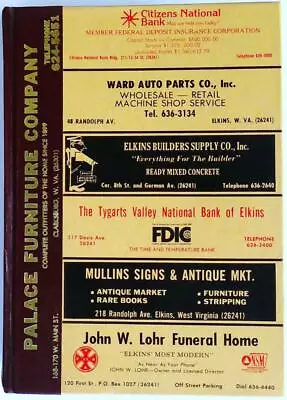 Elkins City Directory 1977 (Randolph County WV) R.L. Polk & Co. • $37.95