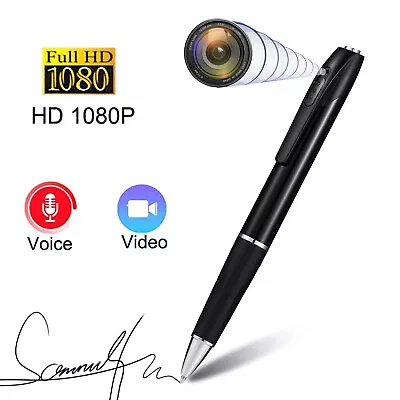 £7.97 • Buy 64GB Pen Camera HD 1080P Home Security Clip Pocket Cam DVR Loop Video Recorder