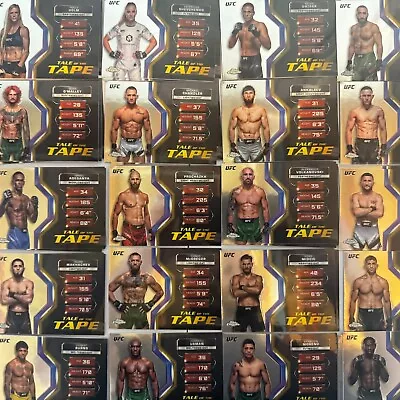 2024 Topps Chrome UFC Tale Of The Tape Choose Pick Your Fighter Complete Set • $0.99