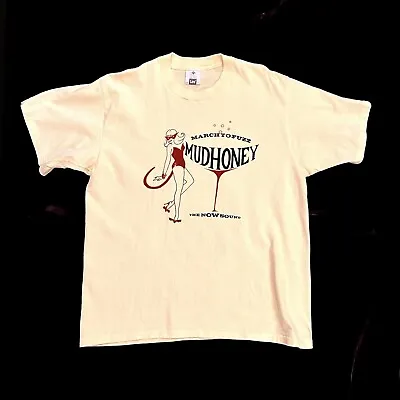 Vintage Original MUDHONEY 90's Tour T Shirt Grunge NIRVANA Sup Pop MARCH TO FUZZ • $320