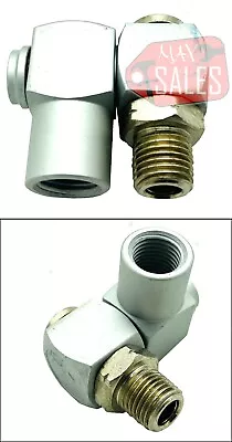 (2) Industrial Aluminum Air Swivel Fitting Connectors Hose Tool Coupler 1/4  NPT • $9.74