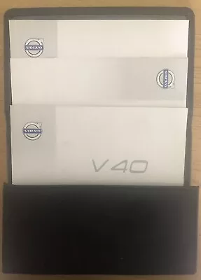 Genuine 2015 Volvo V40 Owners Manuals Handbooks Set & Protective Wallet • $23.98