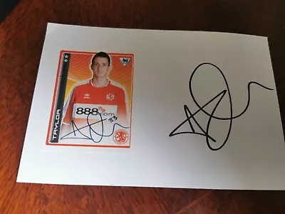 Andrew Taylor Signed Index Card Middlesbrough • £4.99