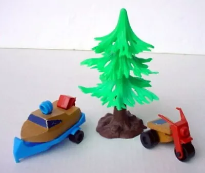 Vintage 1973 Mattel CAMP PUTT-PUTT 4 Pc Tree Boat Cycle & Trailer Replacement PC • $24.99