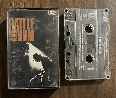 U2 Rattle And Hum Cassette Tape 1988 Island Records Alternative Rock  • $3.75