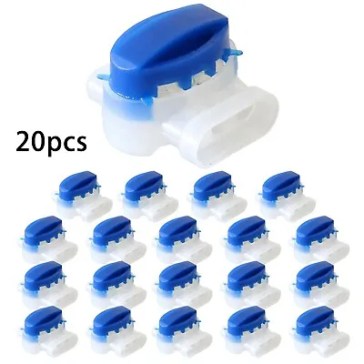 Pack Of 20 Waterproof Cable Connectors For Lawn Mower 3 Pore Terminal Blocks • $13.58