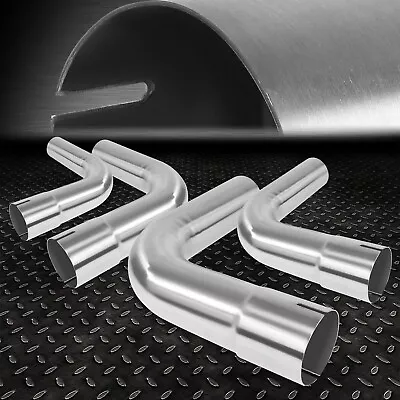 4Pcs 2.5 Inch OD Custom 90 Degree Stainless Steel Mandrel Bend Exhaust Pipe Tube • $61.88