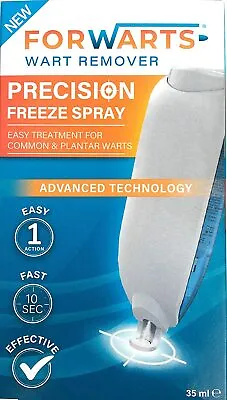 Forwarts Wart Remover Precision Freeze Spray Easy Fast & Effective • £12.75
