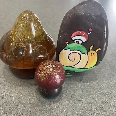 Snail And Mushroom Paperweight  • $12