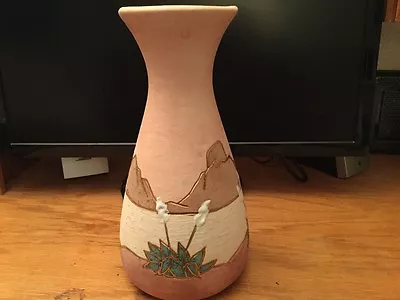 11  Vera Russell Southwestern Signed Vase With 22kt Trim In Mc • $60