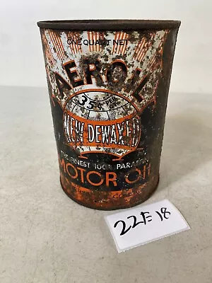 Aeroil New Dewaxed Motor Oil Vintage 1 Quart Container 22E18 • $300