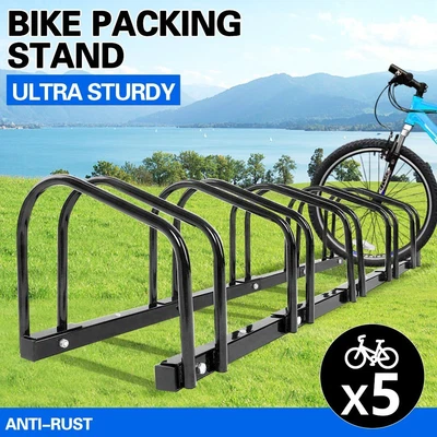 $46.16 • Buy 5 Slots Steel Bicycle Cycling Bike Floor Parking Stand Rack Instant Park 1-5Bike