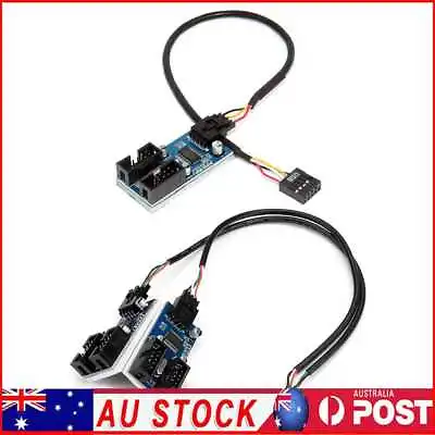 $13.62 • Buy Motherboard USB 9 Pin Header Splitter Cable Desktop USB2.0 HUB Connector Adapter