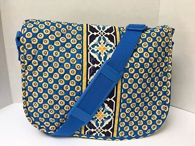 Vera Bradley Riviera Blue Hannah Large Messenger Bag • $10