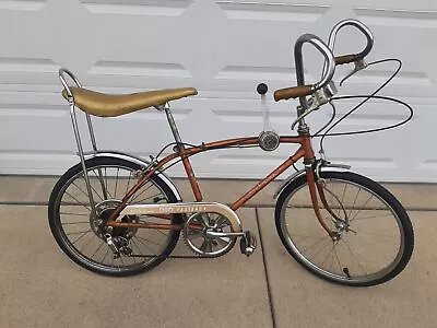 Vintage 1968 Schwinn Fastback Rams Horn 5 Speed Coppertone 20  Muscle Bike  • $1498.88