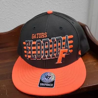Florida Gators Hat Cap Snapback Gray 47 Brand Mens Adjustable Spell Out Logo • $18.99