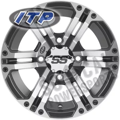 ITP SS212 Wheel 14x6 4/156 Machined W/ Black 4+2 Polaris Magnum 500 2X4 (2002) • $168.68