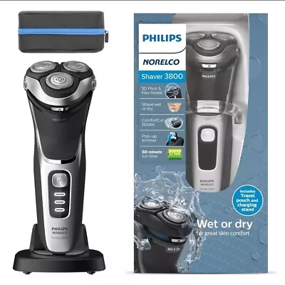 Philips Norelco Shaver 3800  Rechargeable Wet & Dry Shaver - S3311/85 - (B58) • $55