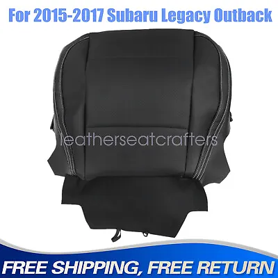 Driver Leather Bottom Seat Cover For 2015 2016 2017 Subaru Outback Legacy Black • $65.09