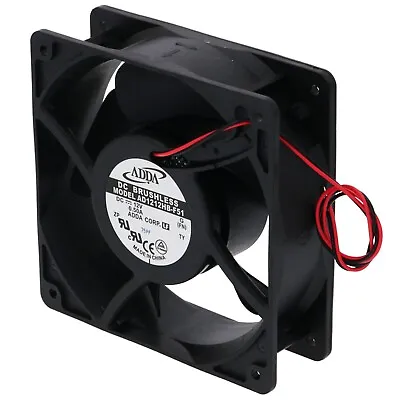 SQUARE AXIAL COOLING FAN MOTOR 120 X 120 X 38mm 12V VOLT DC PANEL MOUNT FRIDGE • £26.50