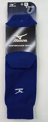 Mizuno Adult Medium (M 4- 8.5) Blue Performance OTC Athletic Socks NWT • $8