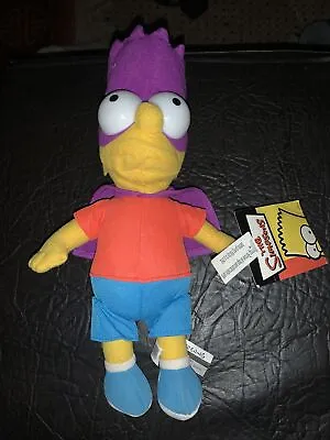 Rare The Simpsons Bart Bartman 12  Soft Plush Toy 2005 Matt Groening With Tags • £19.99