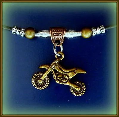 Cycle MOTORCYCLE PENDANT Necklace Jewelry - DETAILED CYCLE Off Road Dirt Bike • $8.99