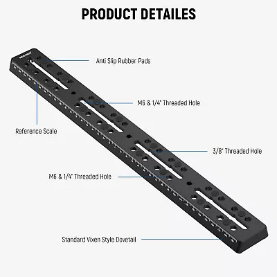 NEEWER 15.7'' Rail Bar Vixen Style Dovetail Plate For Telescope Mount Adapter • $60.08