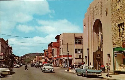 Postcard Mahanoy City Pennsylvania Looking North On Main Street • $7.09