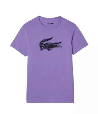 Men's Lacoste Neva Purple Sport 3D Print Croc T-Shirt • $64.95