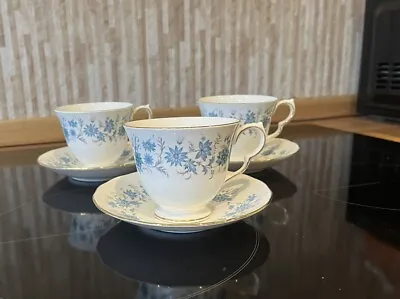 3 X Colclough Braganza Teacups And Saucers  • £25